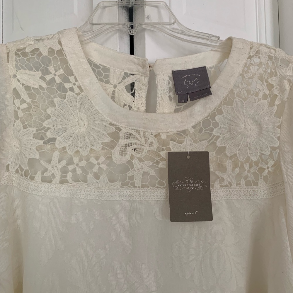 NWT Anthropologie White Top - Picture 2 of 7